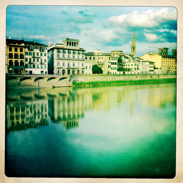 Jeu de reflets sur l'Arno