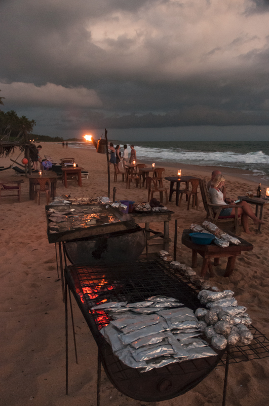 BBQ sur la plage, au Sandy's, Sri Lanka
